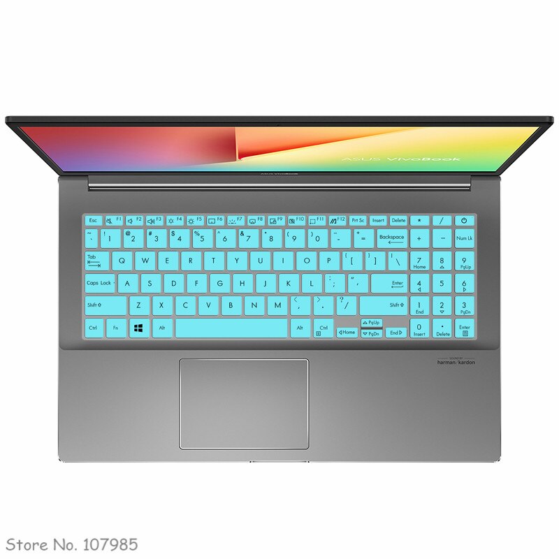 Siliconen Clear Tpu Laptop Keyboard Cover Protector Voor Asus Zenbook Pro 15 Oled UX535L UX535LI UX535LH UX535 Li UX535 15.6 inch: Skyblue