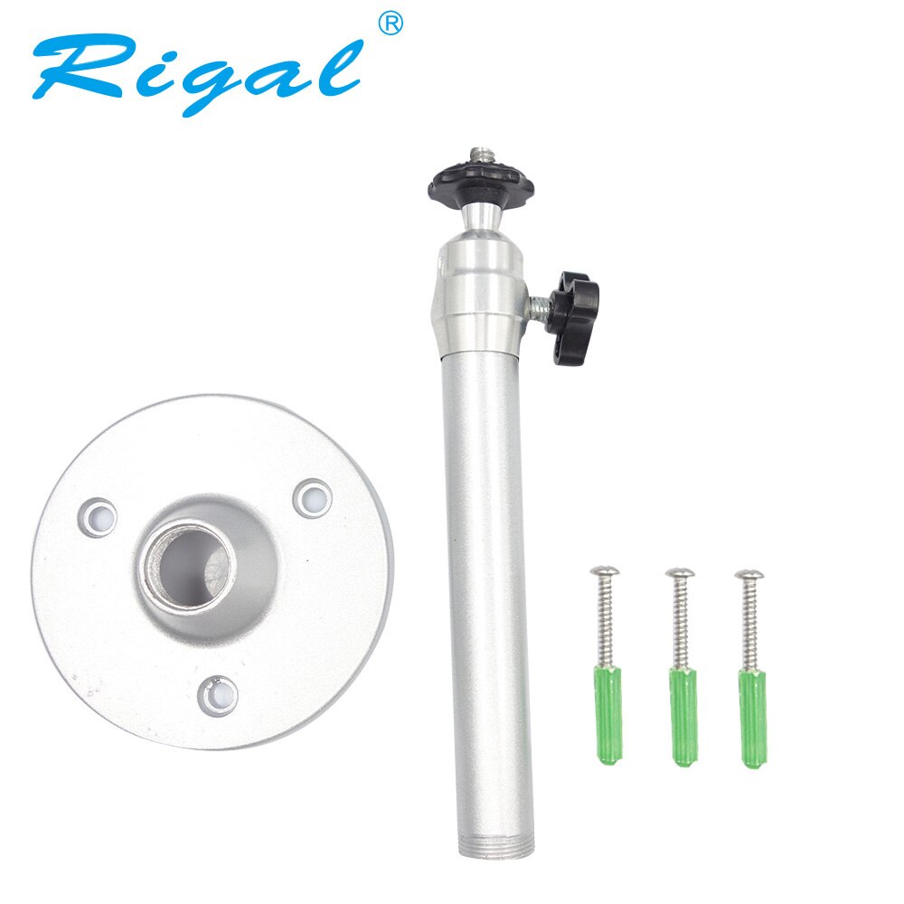 Rigal Mini DLP Projector Bracket Monopod Lift 1KG Screw 6mm Silver Tripod 21cm Metal Wall Mount Hanger Mounting Kit Camera