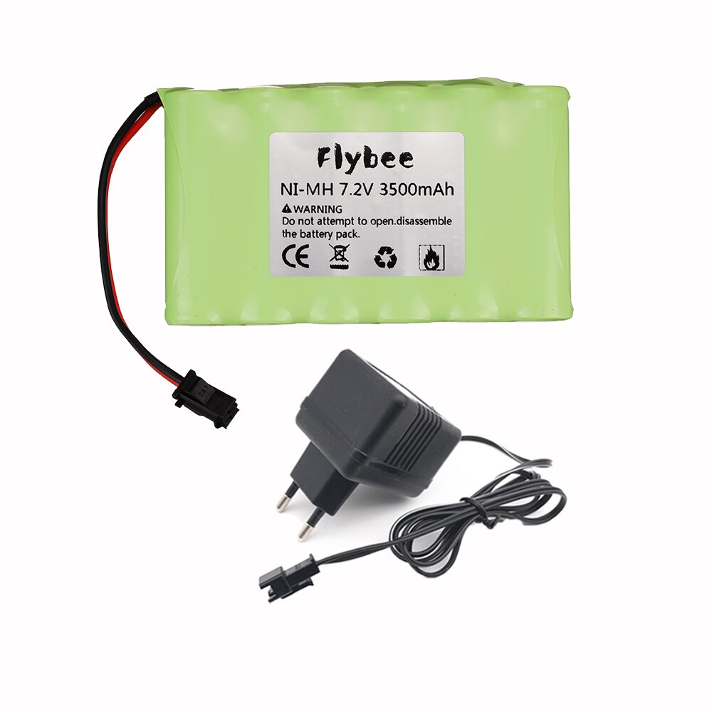 7,2 v 3500mah Ni-Mh AA akku SM stecker mit ladegerät für RC auto RC lkw RC boot RC tanks upgrade 7,2 V 3000 MAH: 1pcs EU