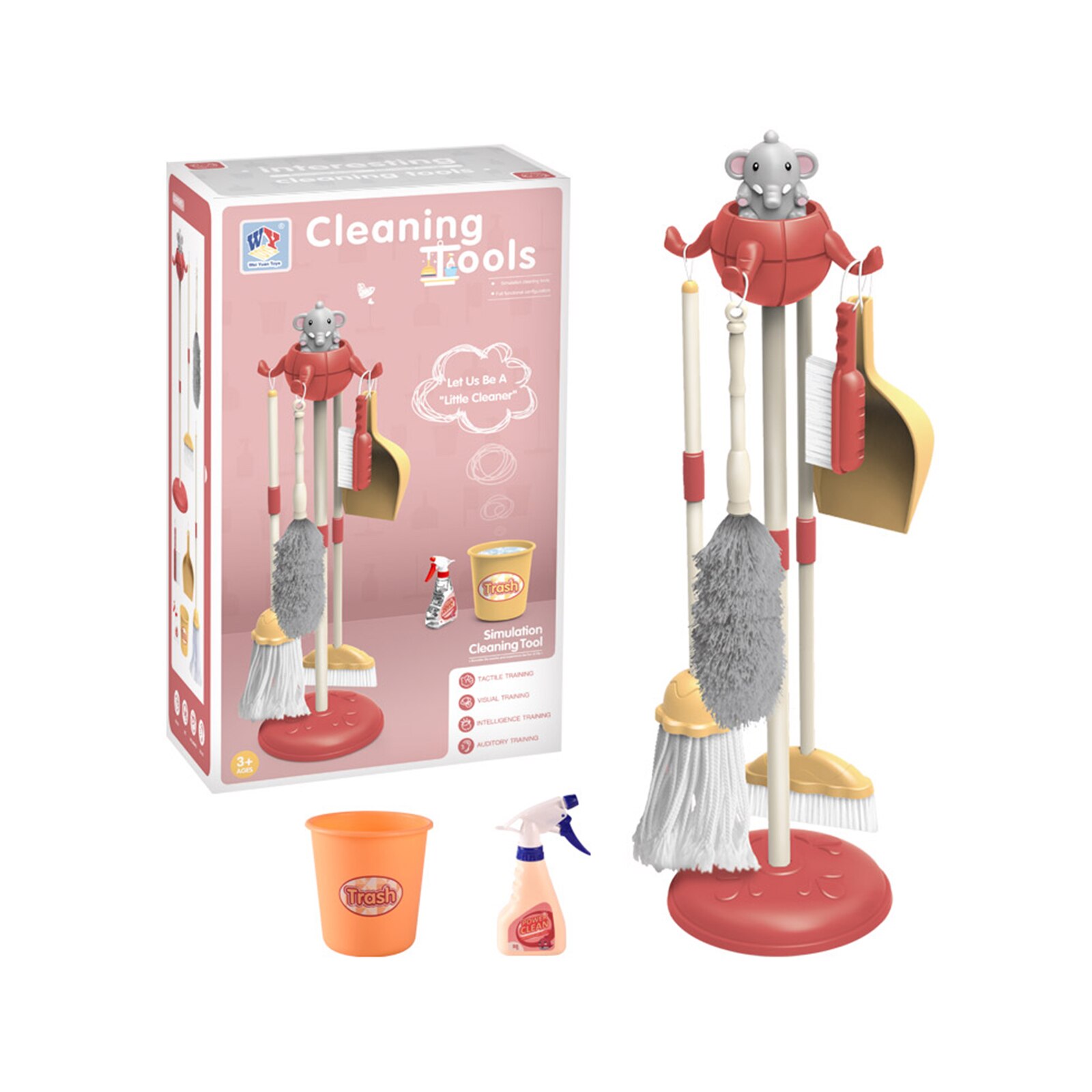 6 pièces enfants enfants ménage jouets nettoyage b – Grandado