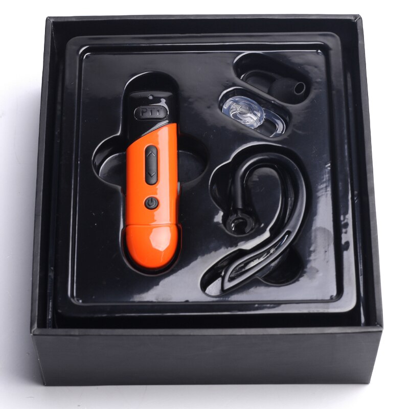OPPXUN A09 MINI Walkie Talkie Interphone a mano libera prosciutto portatile Radio bidirezionale cuffia pratica ricetrasmettitore professionale Ultra piccolo: Orange