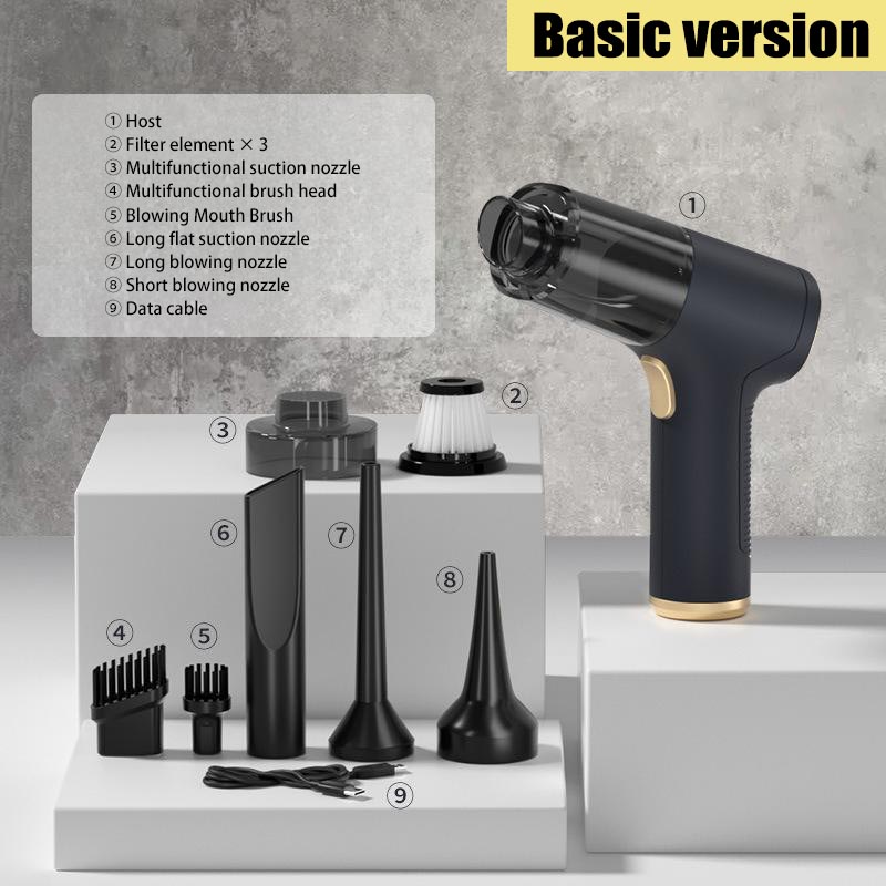 Xiaomi 1290000 Aspiradora potente PA, Mini aspiradora portátil inalámbrica para coche, electrodoméstico, aspiradora de mano para coche: Blanco