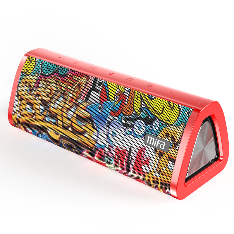 Mifa-Altavoz bluetooth 5.0, reproductor de música inalámbrico portátil con micrófono incorporado, TWS, resistencia al agua IPX7, 20W