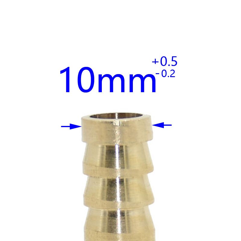 Kobber udvendigt gevind 1/8 1/4 3/8 1/2 3/4 "  to 6mm 8mm 10mm 12mm messing stik vandingsvandslange gas bløde rør adaptere 40 stk.: 1 i 2 tråd / 10mm