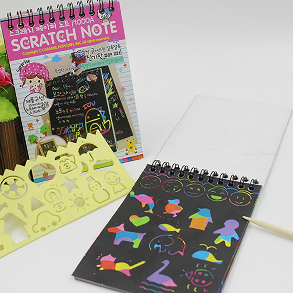 Children's Colorful Scratch Drawing Tool Drawing And Painting Cardboard Color Handwriting Board Graffiti Board