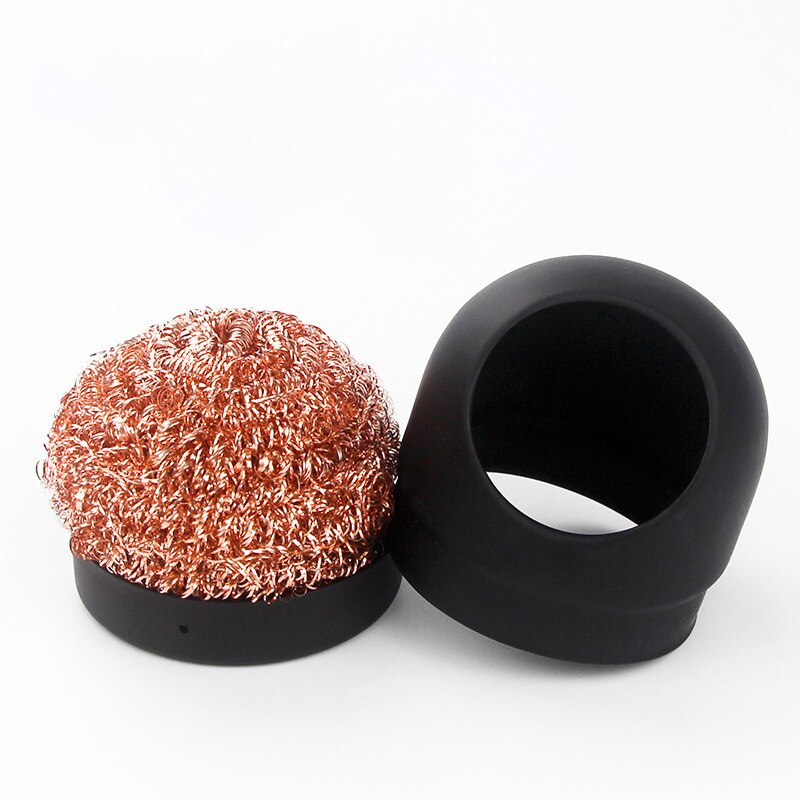 Soldering Iron Tip Cleaner Desoldering Cleaning Ball Welding Soldering Iron Mesh Filter Metal Wire Stand Steel Ball Tin Remover
