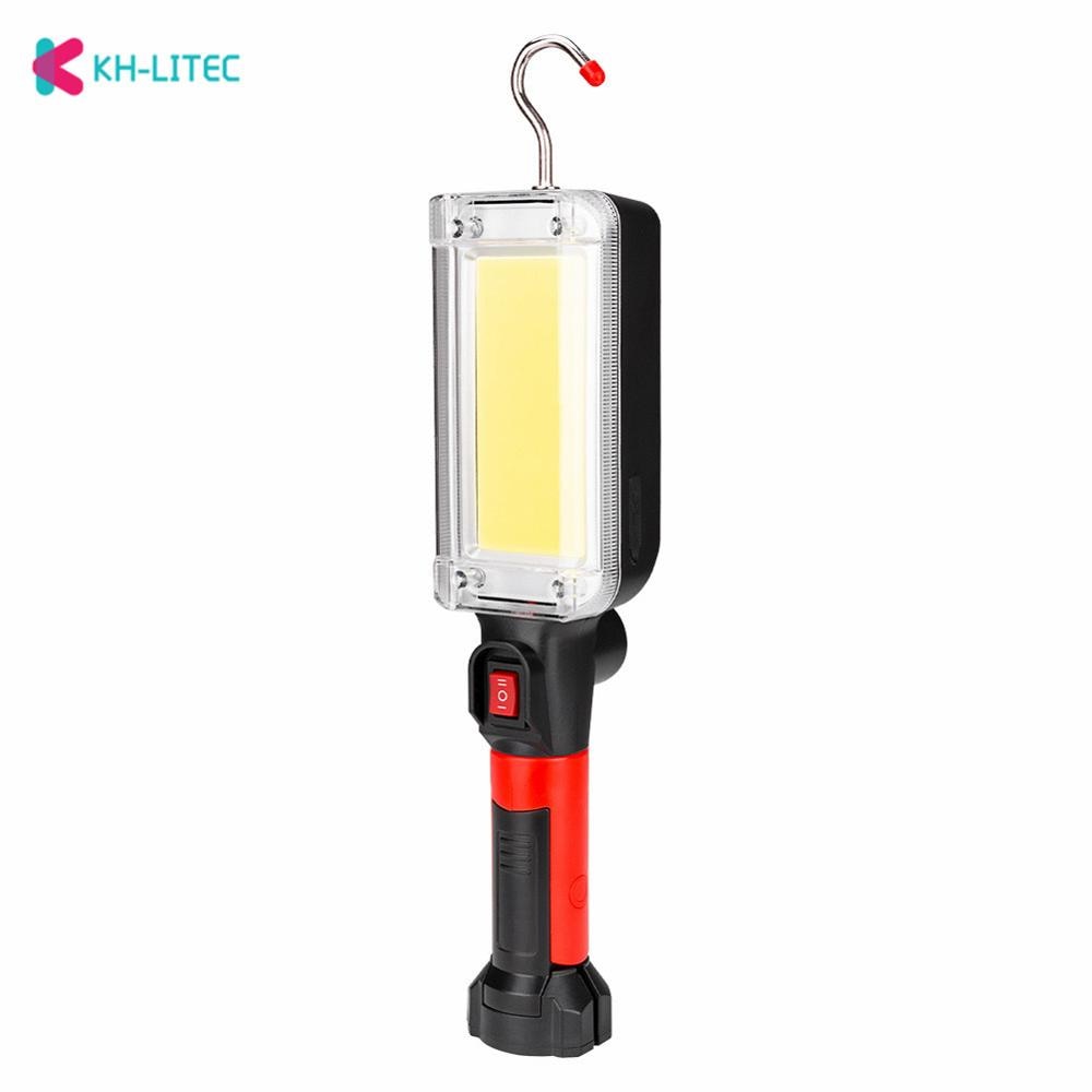 Cob Led Work Light Floodlight Rechargeable Lamp Led Portable Magnetic Light Hook Outdoor Camping Inspection Light Flashlight