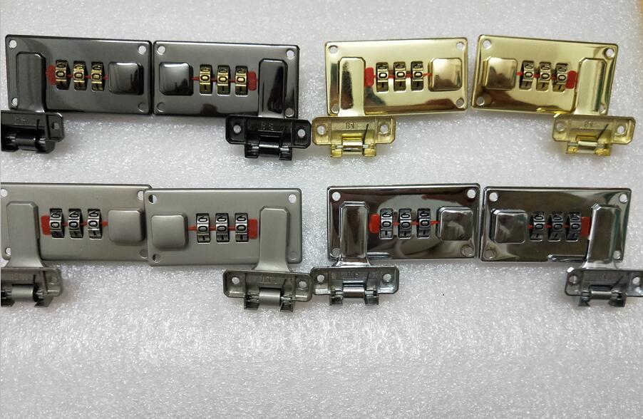 Bagage cijferslot A4 leather case combinatie lock zinklegering houten doos combinatie lock