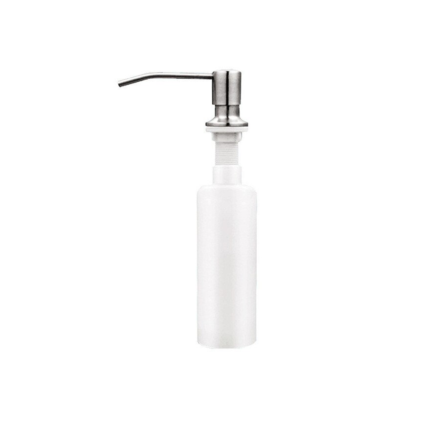 Tuqiu Aanrecht Zeepdispenser Rvs Zeepdispenser Badkamer 300Ml Zeepdispenser Zwart/Goud/Chroom/nikkel: Light Grey