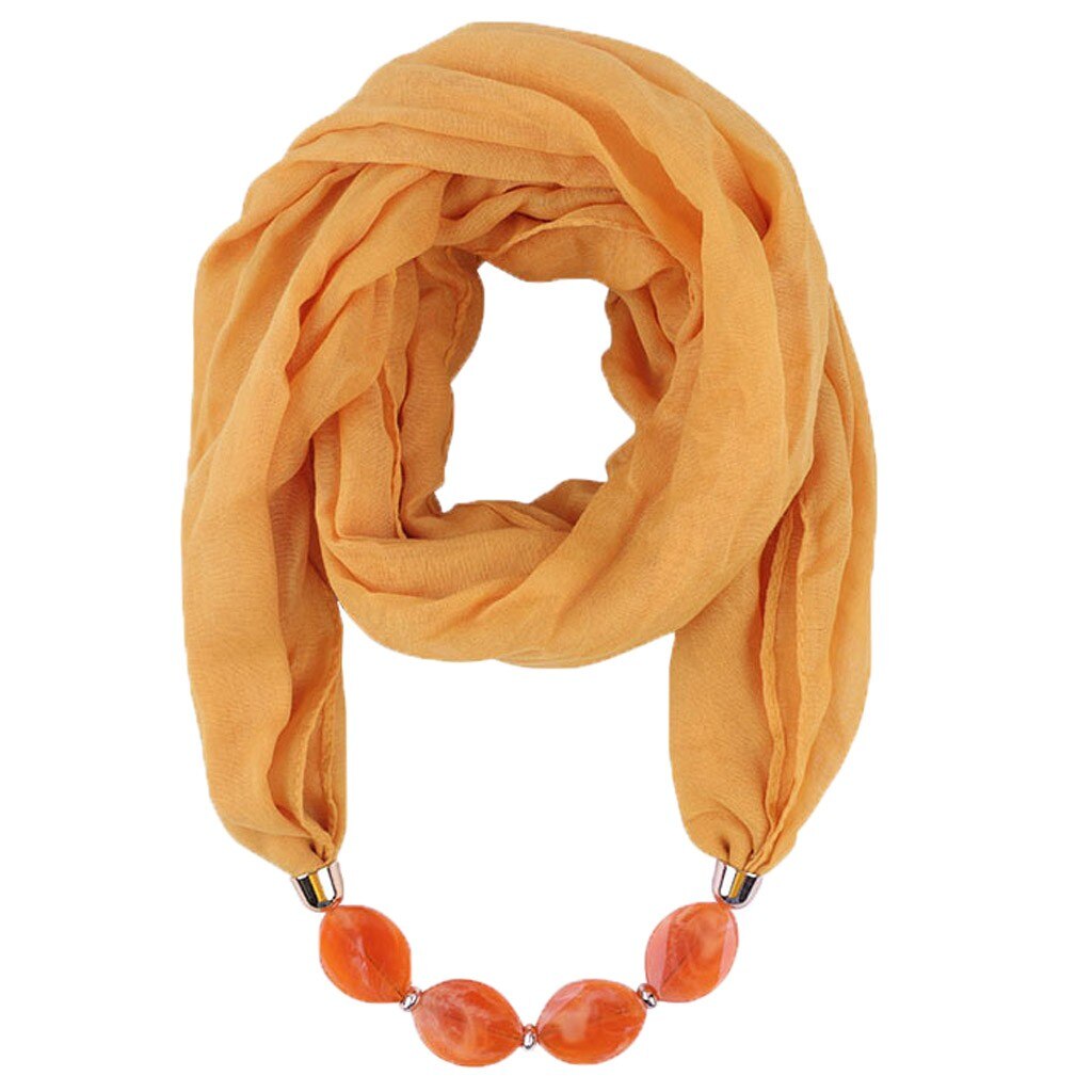 Vrouwen Katoen Linnen Ketting Hanger Sjaal Etnische Stijl Zachte Ketting Sjaals Katoen Linnen Shawl Sjaal Accessoires