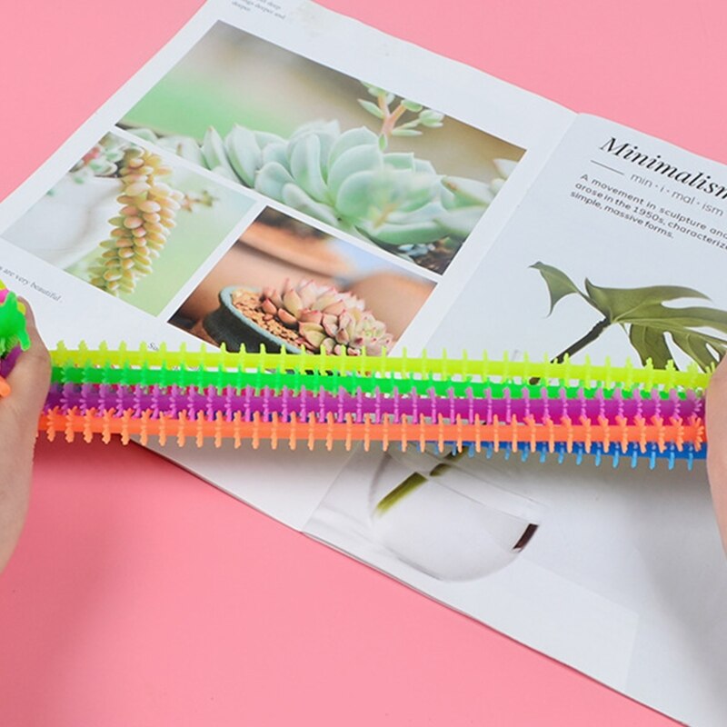 3 PCS Therapy Stretchy String Toys Stretchy Strings Fidget Toy Kick Stress Away for Office Home Travel School Classroom