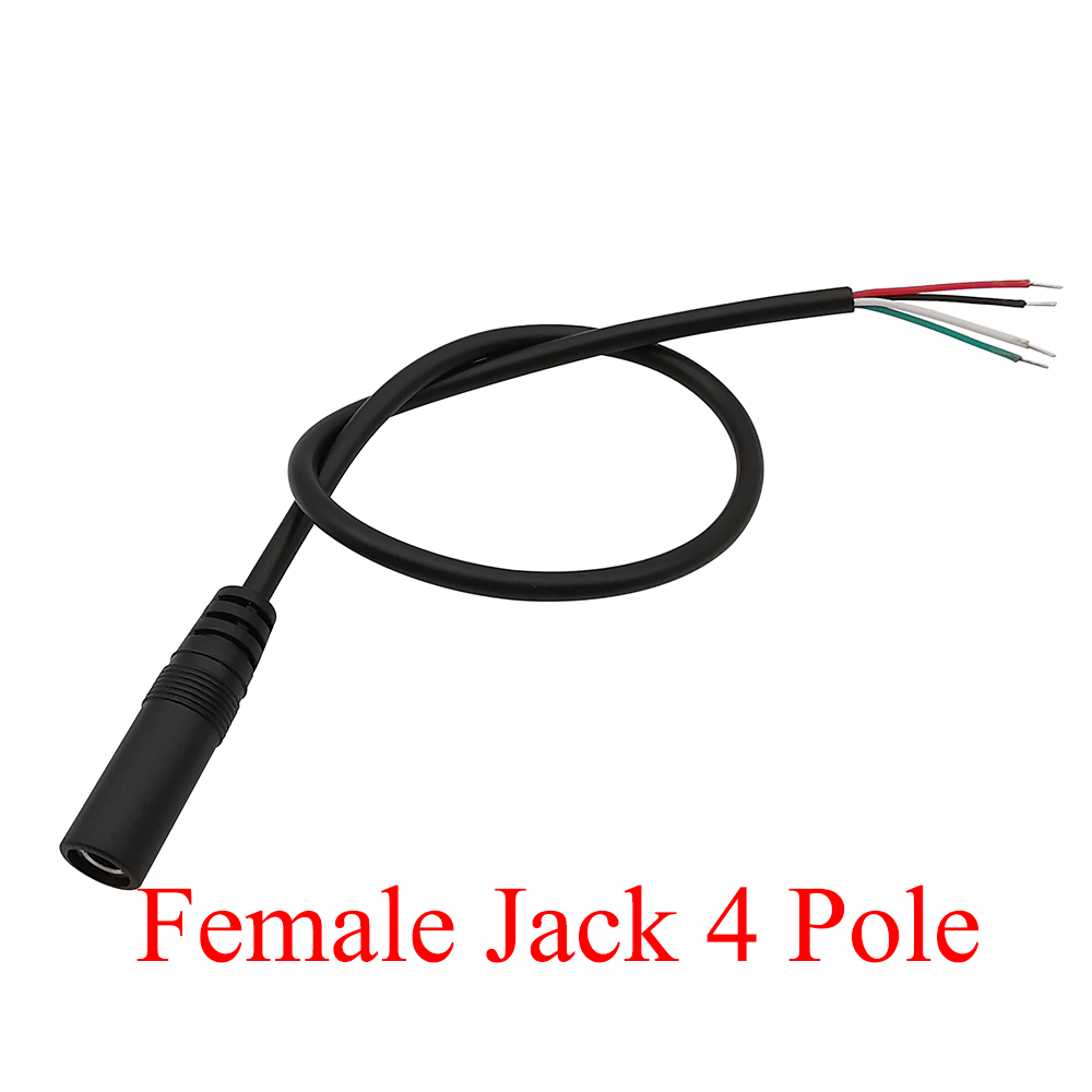 1/2/3/5Pcs 3.5mm Audio Cable Connector 2 3 4 Pole Mono Stereo Male Plug Female Jack Extension Wire AUX Headphone DIY Repair 30cm: Blue / 5-9Pcs