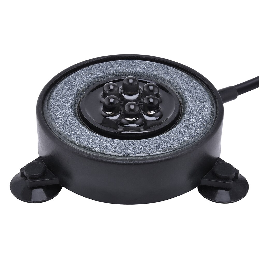 Waterdichte Licht Multi Kleur Aquarium Lamp Dompelpomp Mini Aquarium Verlichting Bubble Beluchting Bubble Aquarium Light 7 kleuren D25