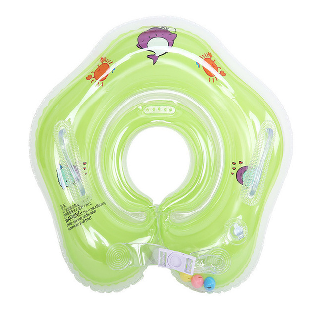 Baby Zwembad Accessoires Veiligheid Nek Ring Opblaasbare Baby Float Cirkel Buis Peuter Bad Accessoires Baby Shower: Green