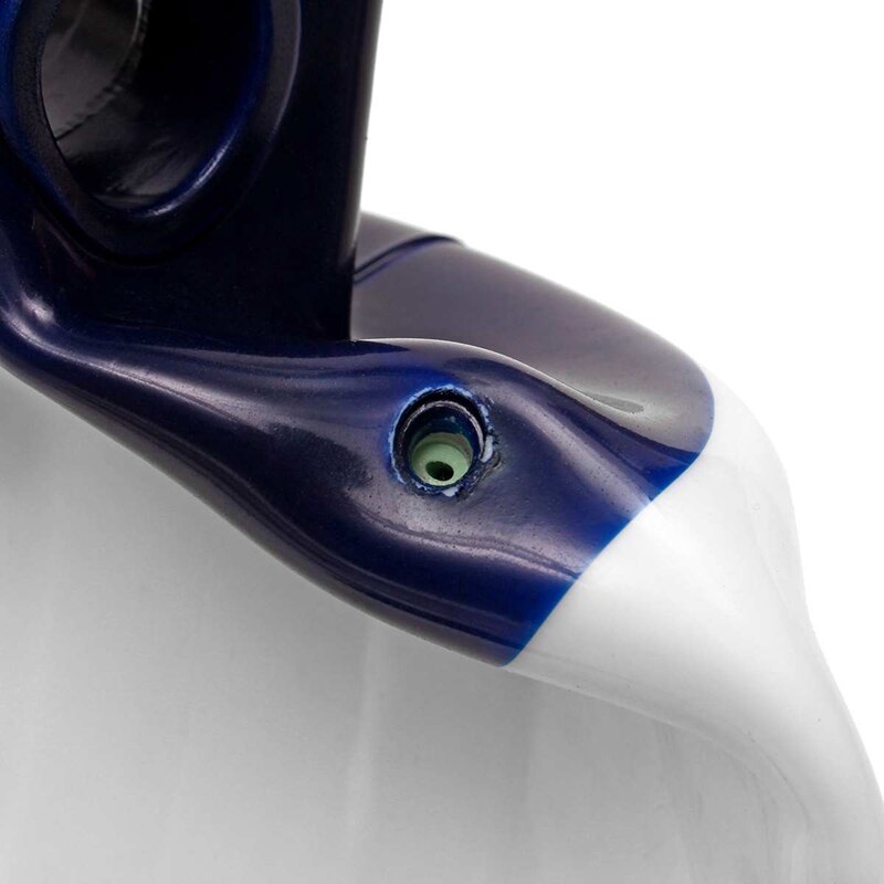 2 stk oppblåsbar båtfender pvc båtankskip støtfanger marine båtfender til båt, seilbåt, kosete etc  (4.5 x 16 tommer)