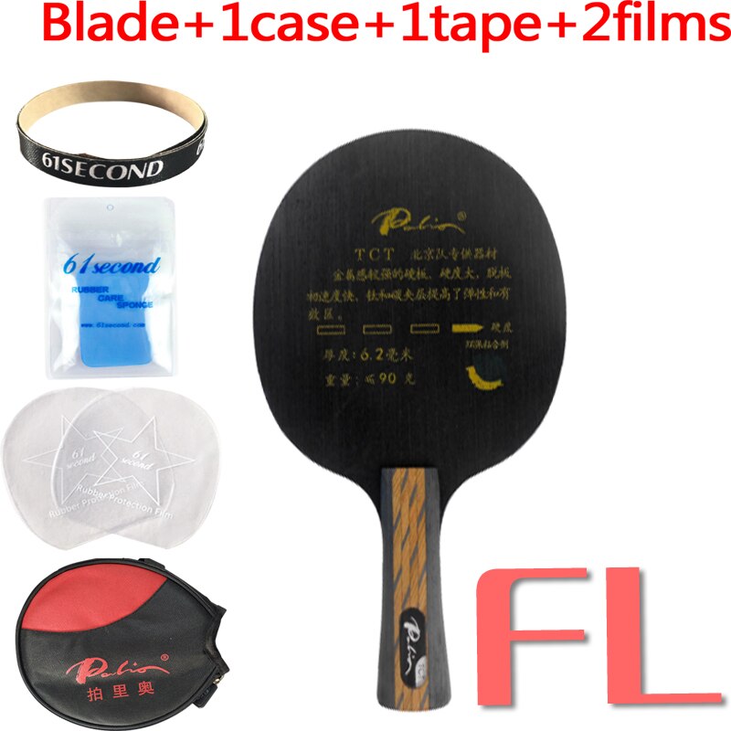 Original Palio TCT Ti + Carbon tischtennis pingpong klinge: FL  blade YM case