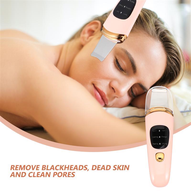 Skin Scrubber Rechargeable Ultrasonic Pore Cleaner Blackhead Remover Facial Lifting Tool