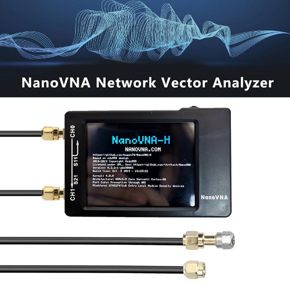 Analyseur d'ondes courtes d'antenne réseau vectoriel NanoVNA analyseur d'antenne MF HF VHF UHF génie 50 KHz-900 MHz