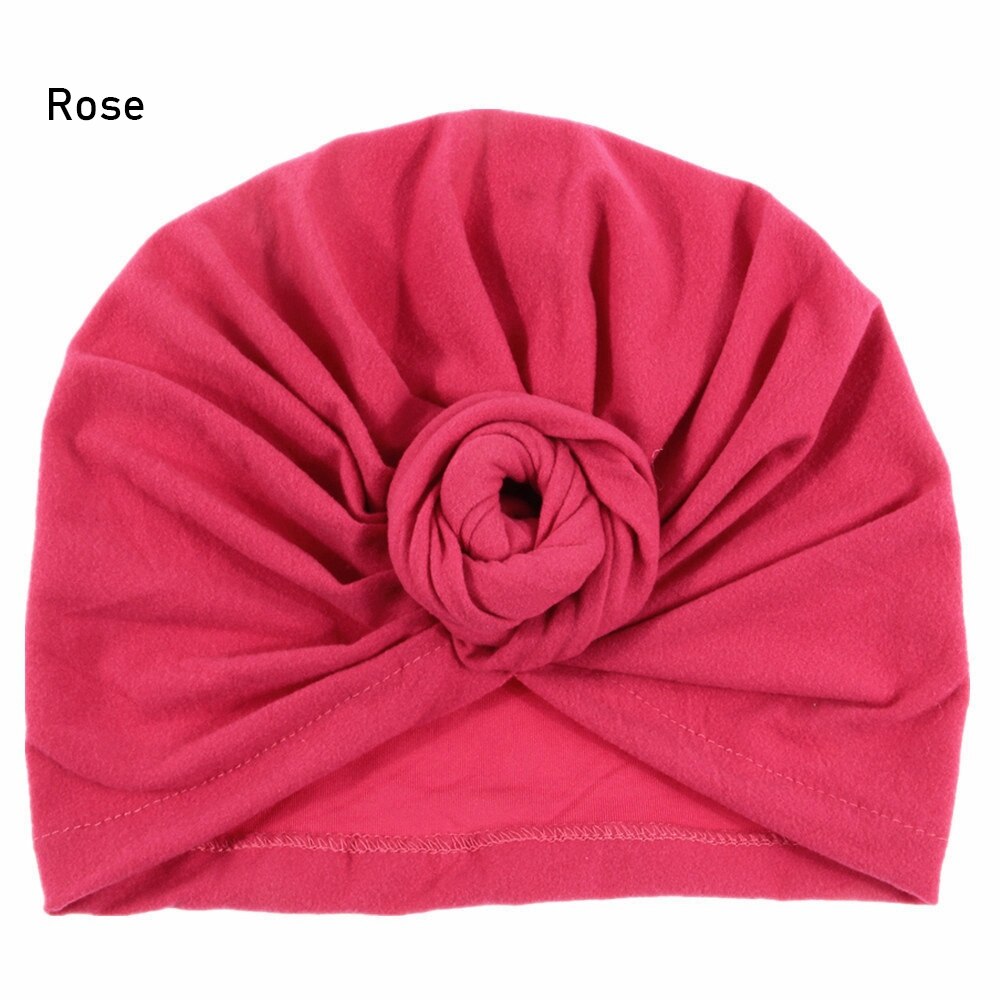 1 gorro turbante con africano, gorro turbante preatado para mujer, pañuelo de algodón, diadema de mujer, gorro de quimioterapia, 10 colores: Rose