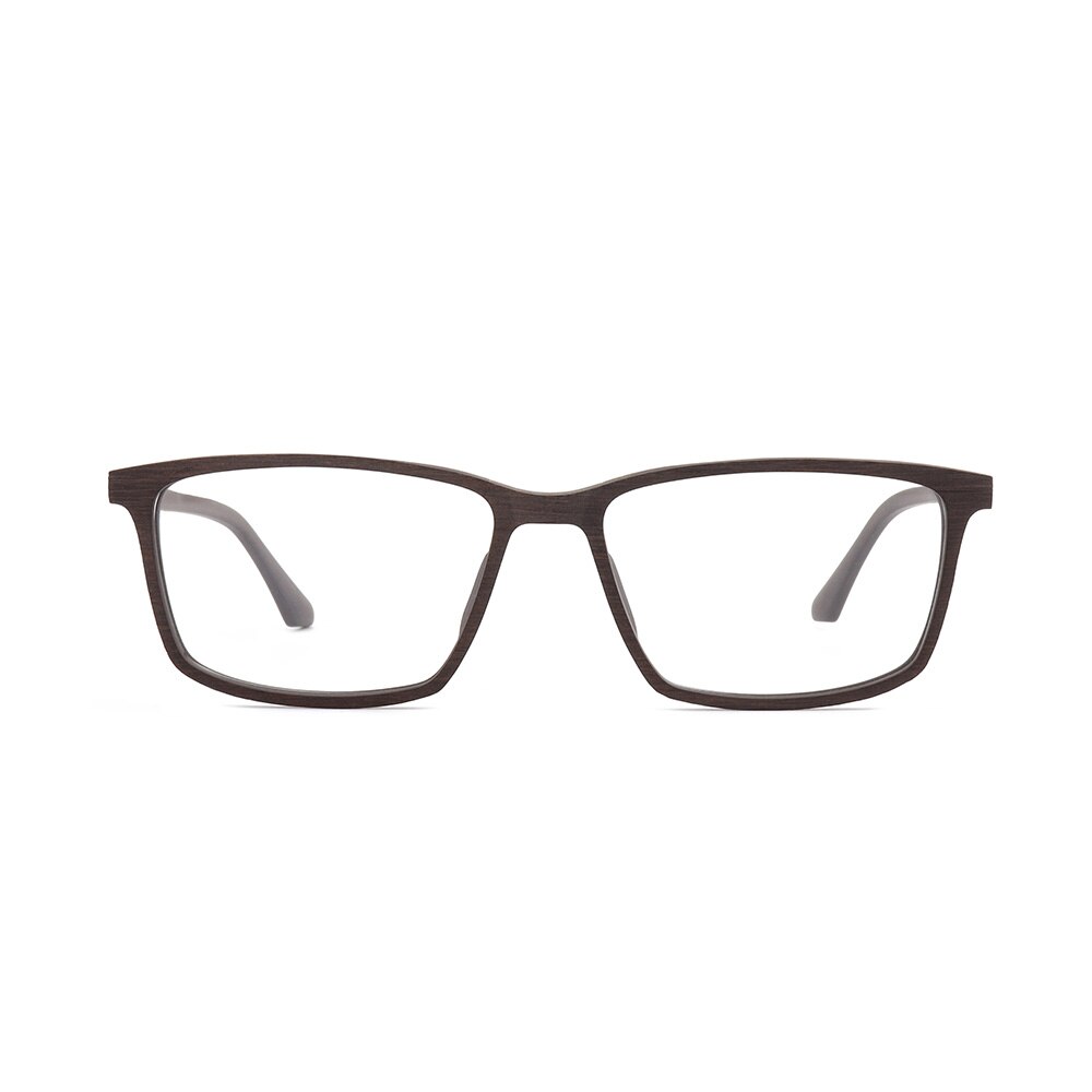 HDCRAFTER Wooden Prescription Frame Glasses for Men Optical Myopia Eye Glasses Frame Clear Full Frame Eyeglasses Spectacles