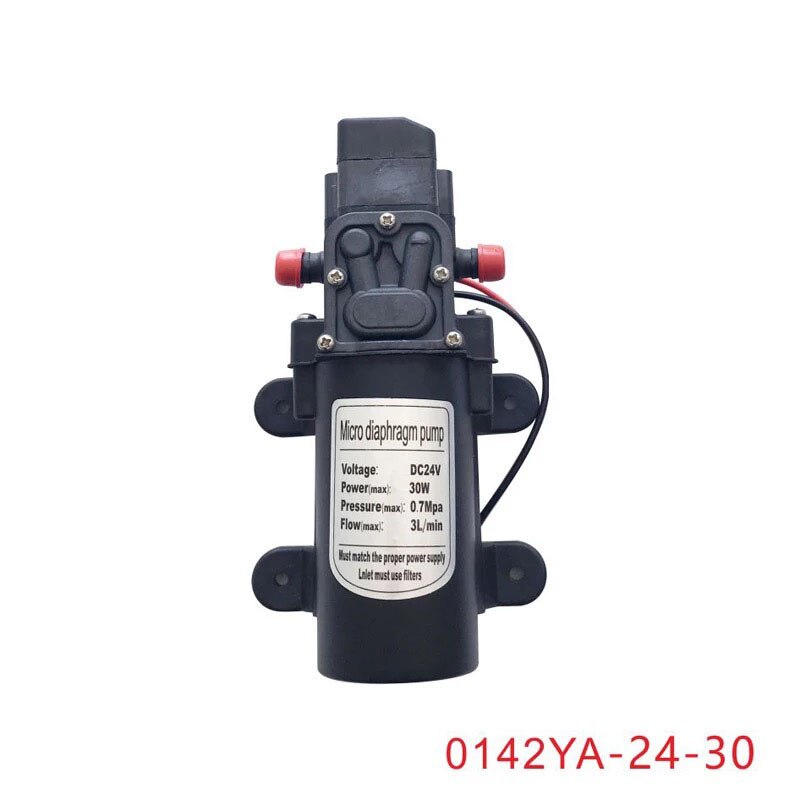 30w dc 12v 24v landbrukshus mikro elektrisk membranpumpe mini selvsugende sugevannpumpe sprøyte bilvask 12 24 v: 0142ya-24-30