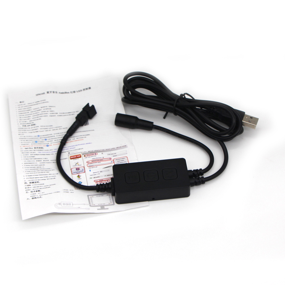 WS2812B Led Strip Diy Ambient Pc Droom Scherm WS2812 Licht Usb Computer Monitor Bluetooth-Compatibel SP616E Muziek Controller