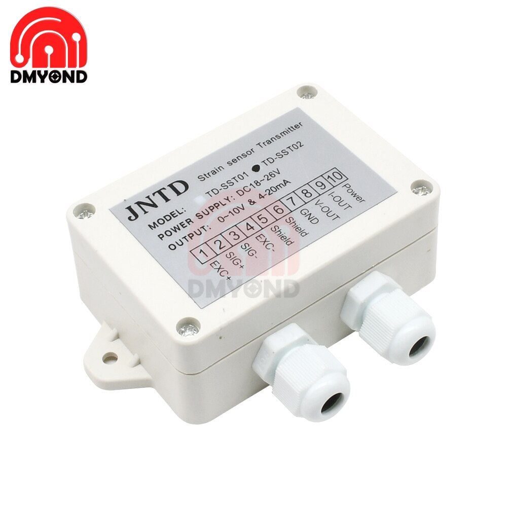 0-5V/4-20mA Load Cell Sensor Amplifier Transmitter Strain Gauge Sensor Weighing Transmitter Amplifier 100 PPM 4350 Ohm Sensor