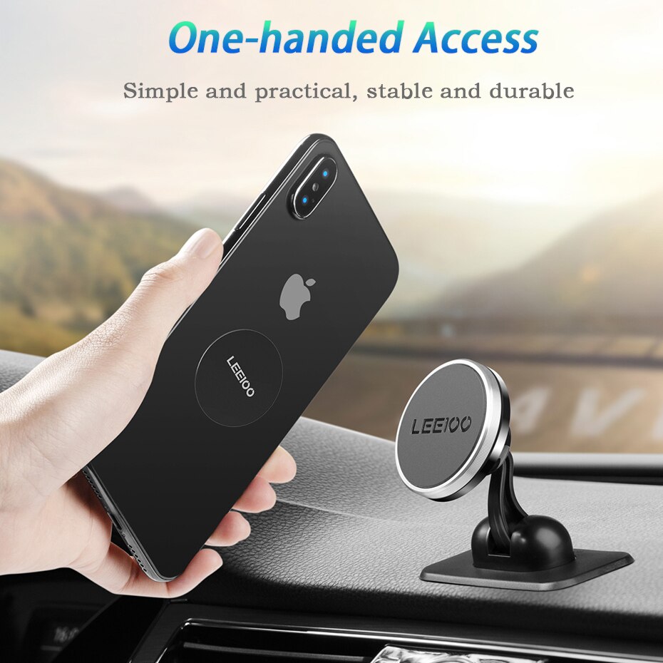 Leeioo metallinen magneettinen autoteline pastakiinnitys yleiskäyttöinen pöytäauto kuorma-autoteline iphone 11 x:lle 8 samsung huawei  p40 xiaomi 10
