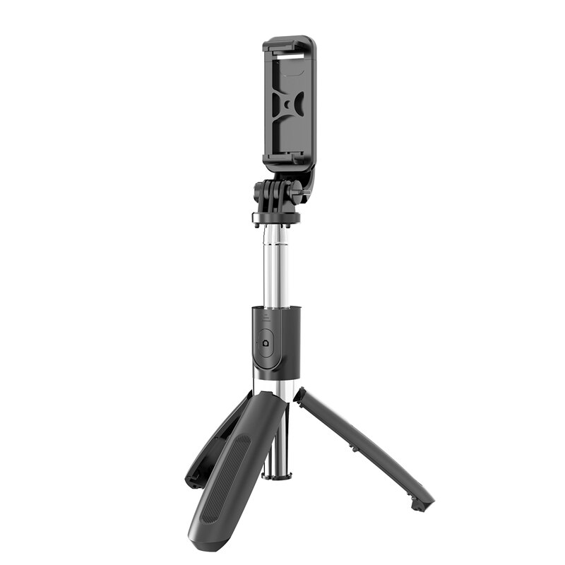 -multifunktionaler kabelloser bluetooth-selfie-stick, tragbarer handyhalter, ausziehbares mini-stativ für ios- und android-smartphones