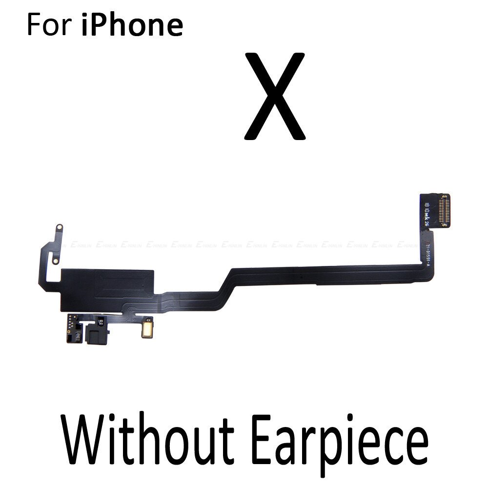 Pour iphone  x 10 11 pro xs xr max écouteur avant haut-parleur capteur de lumière ambiante de proximité câble flexible ruban: Pas de haut-parleur x