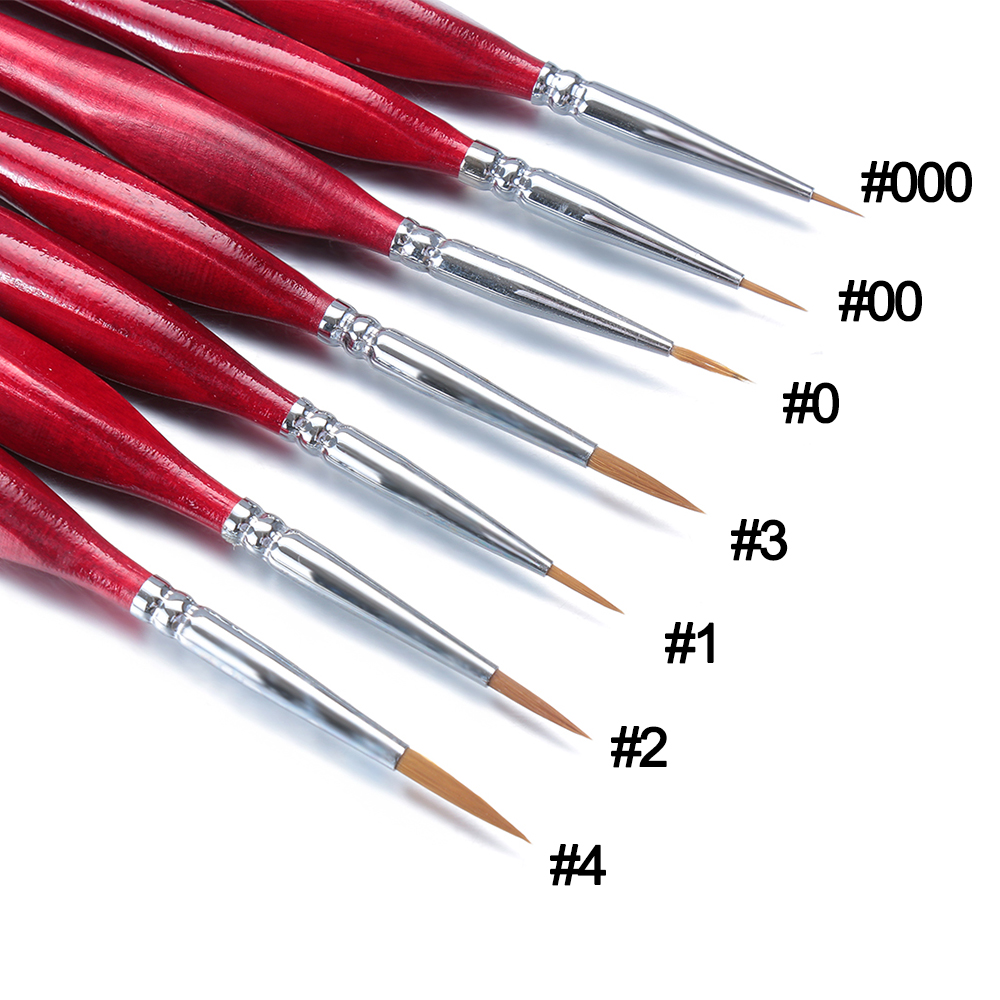 1PC Houten Handvat Nylon Haar Aquarel Haak Lijn Pen Penselen Tekening Borstel Schilderen Pen Kalligrafie Art Supplies