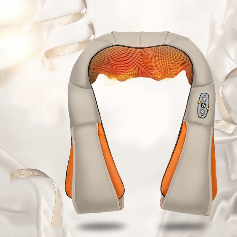 Masajeador de cervicales y cuello Shiatsu, rodillo eléctrico de Chal, dispositivo de calor Manual, máquina para el hogar, China