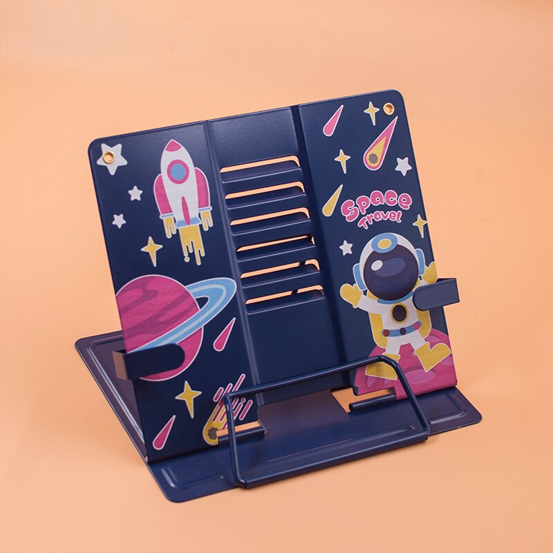 Verstelbare Draagbare Metalen Verstelbare Leesboek Houder Ondersteuning Document Plank Bookstand Tablet Muziek Score Recept Stand: C
