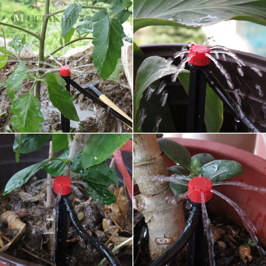 50M 40M 30M 5M Garden Drip Irrgation Kits System Home Automatic Watering Plants Device Adjustable Dripper Fittings Tap Adapter