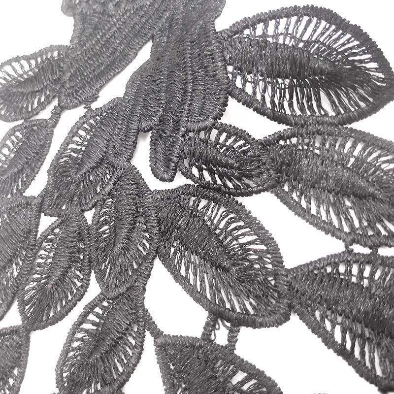 Fahion Water-soluble Lace Cloth Stickers Peacock Pattern Hollow Women Embroidery DIY Lace Accessories