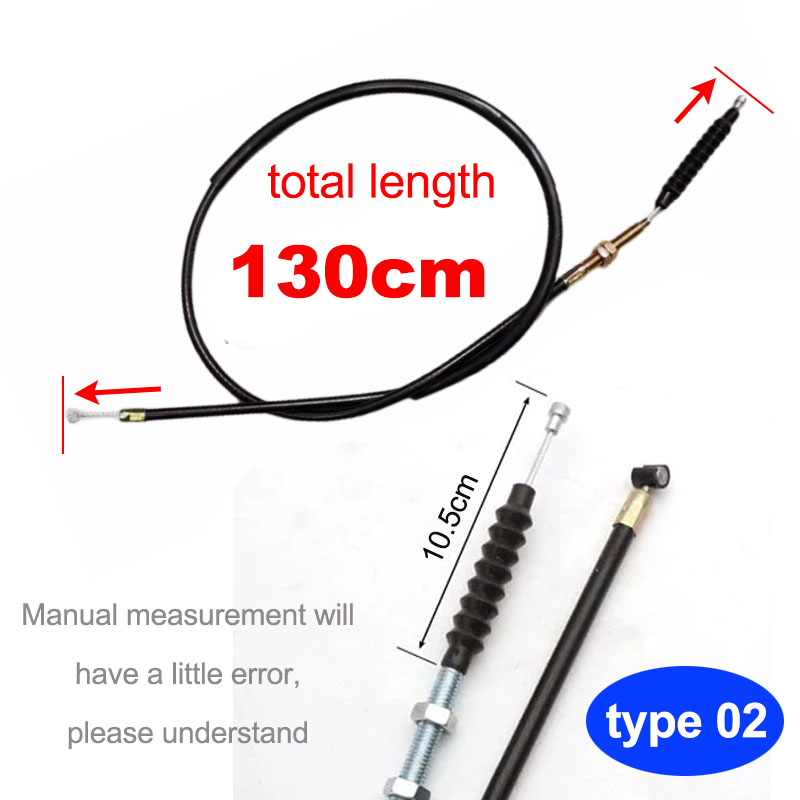 Longueur du câble d'embrayage de moto de 100cm-130cm pour 50cc 70cc 90cc 110cc 125cc 150cc 200cc 250cc Dirt Pit Bike ATV: Clair