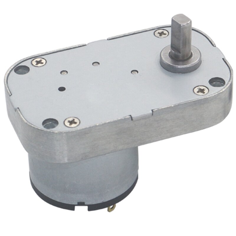 DC12V 95RPM Low Speed High Torque Worm Metal Gearbox Gear Motor Reversible Electric Geared Motor Gearmotors