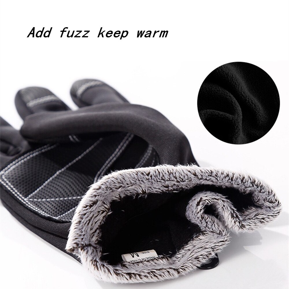 Ski Handschoenen Voegen Pluis Snowboard Handschoenen Vrouwen Mannen Winter Motorrijden Waterdicht Sneeuw Windstopper Camping Leisure Wanten