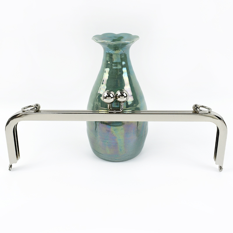 1/2 Stuks 20/25 Cm Metalen Portemonnee Frame Kus Sluiting Handvat Vierkante Gladde Zakken Portemonnee Frame Diy Naaien Beugels accessoires Voor Handtassen: 6 # / Antiek Messing