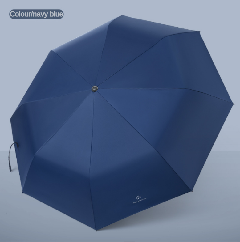 Travel Portable Mini Sun & Rain Folding Anti UV Umbrella, Compact Umbrella for Car, Lightweight UV Protection Windproof Umbrella: Blue