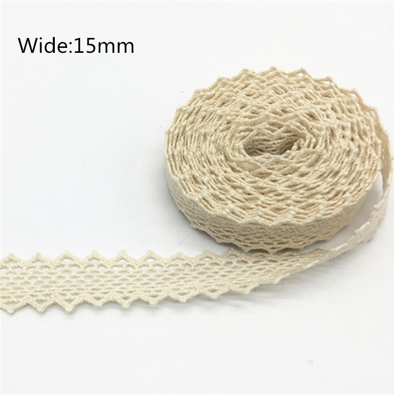 2 yards 100% Katoen Kant Lint Voor Kleding Naaien Stof Ivoor Trim Katoen Gehaakte Kant Stof Lint Handgemaakte Accessoires: Licht Roze