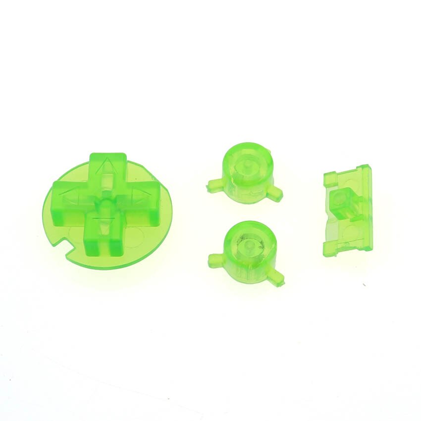 YuXi Multi colore Per opzione A B Bottoni Tastiere per Gameboy GBP Tasca On Off Alimentazione Bottoni D Pads di Ricambio parti: Clear Green