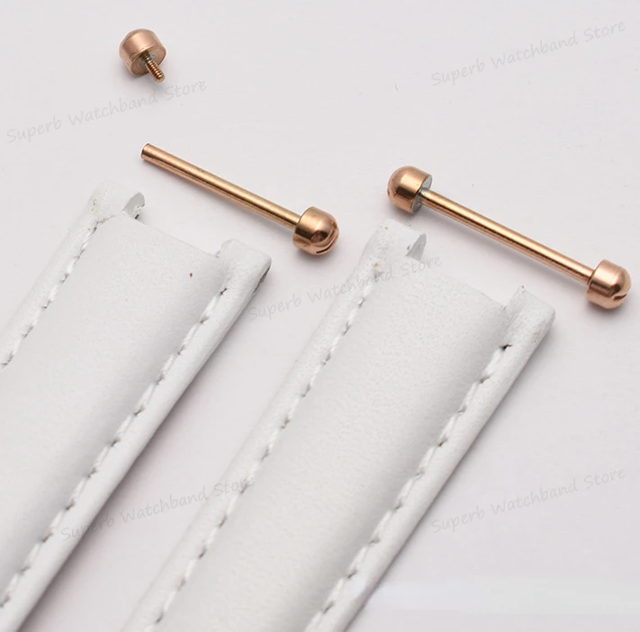 14 16 18 20 22mm tornillo de reloj varilla de tubo tornillo de reloj Kit de enlace de vástago para correa de reloj de cuero Pin cierre pulsera reparación
