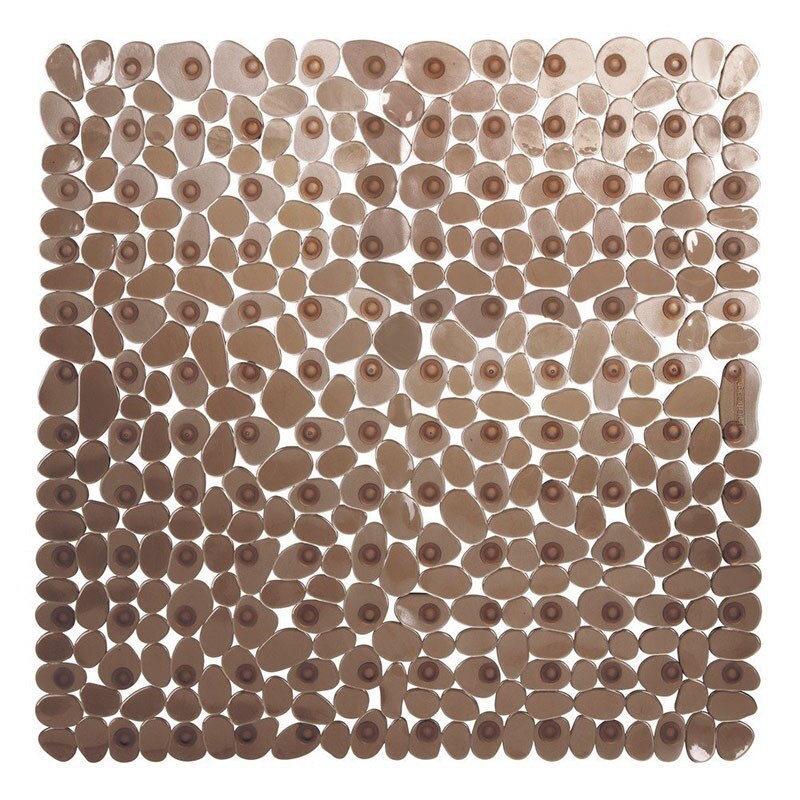 Moderne Stijl Pvc Geplaveide Vierkante Pebble Badkamer Antislip Mat Steen Badkamer Mat Badkamer Douche Badmat Drainage gat