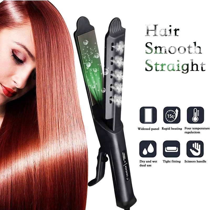 lisseur Hair straightener flat iron ion straight hair iron ceramic heating hair salon negative ion hair straightener prostownica