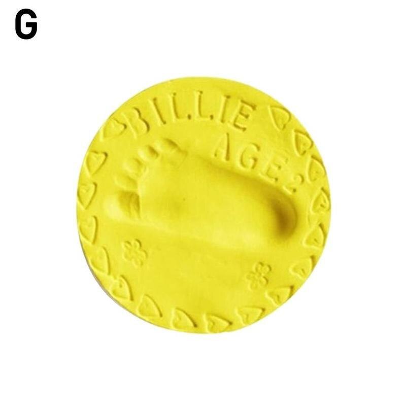 20g Parent-child Hand Inkpad Fingerprint Baby Care Air Drying Soft Clay Baby Handprint Footprint Imprint Kit Casting: G