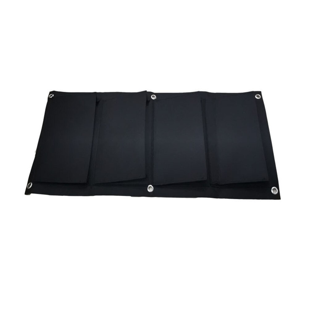 Vertical Hanging Garden Planter with 7 Pockets Waterproof Wall Mount Planter Pouch Green Grow Bag Home Garden Decoration