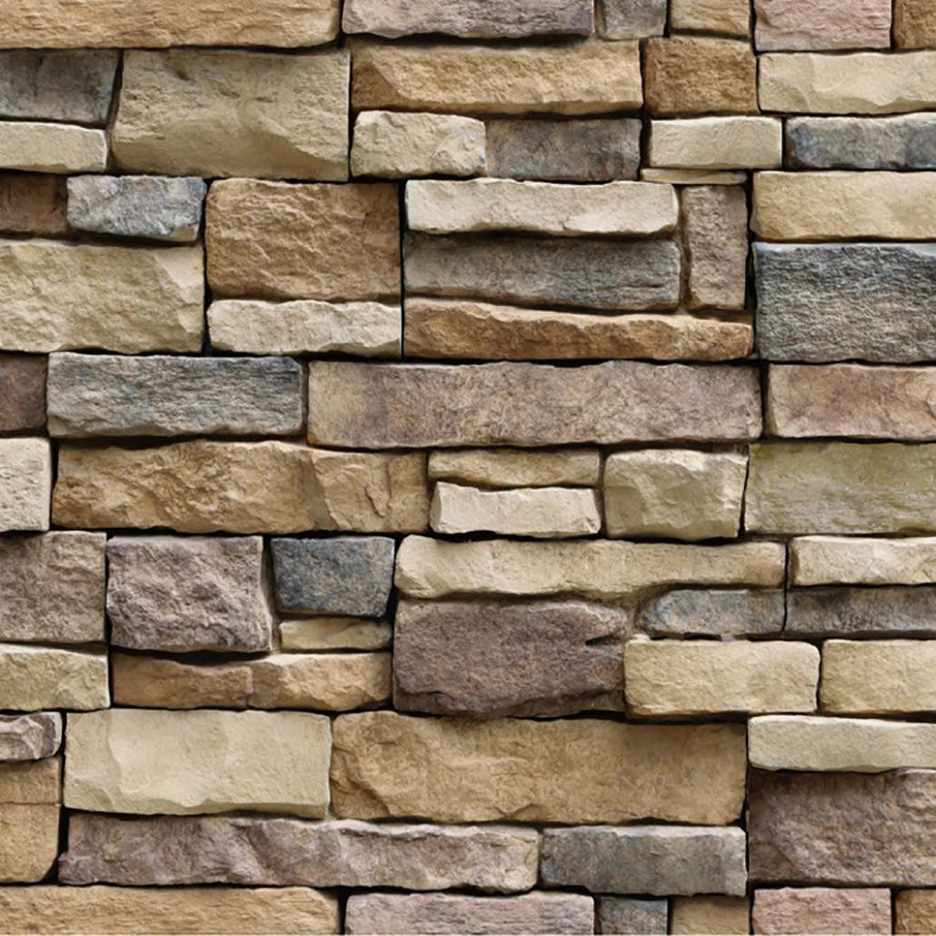 Papel de pared 3D, ladrillo piedra con efecto rústico, pegatina de pared autoadhesiva, decoración del hogar, 45x45cm, papel tapiz para dormitorio, cuadro en paneles en relieve