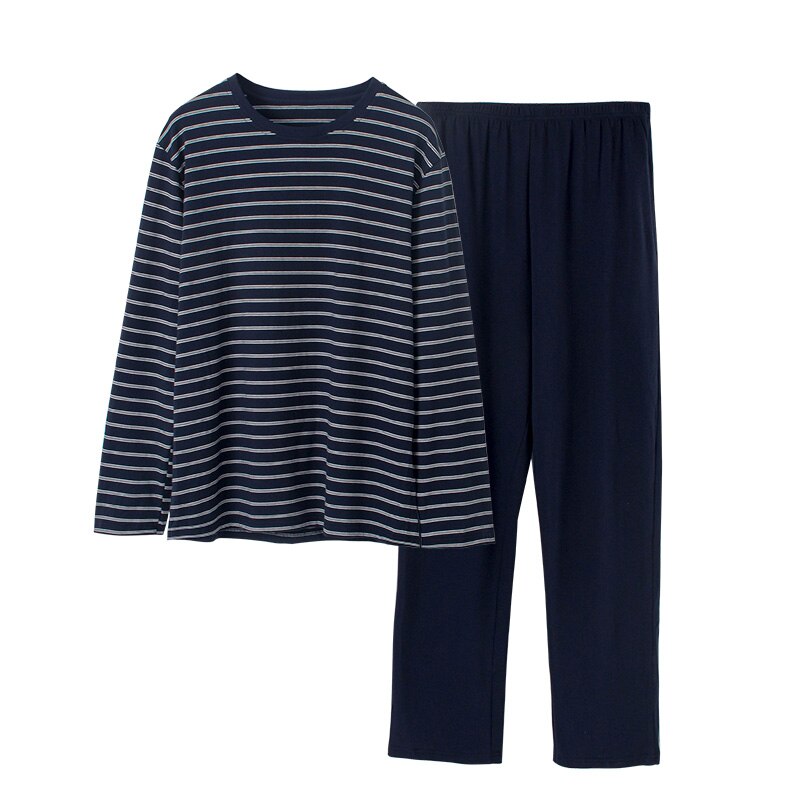 Herre pyjamas sæt blødt langærmet 2 stk nattøj jakkesæt mænd sove tøj nat hjemme wear afslappet pyjamas pyjamas hombre