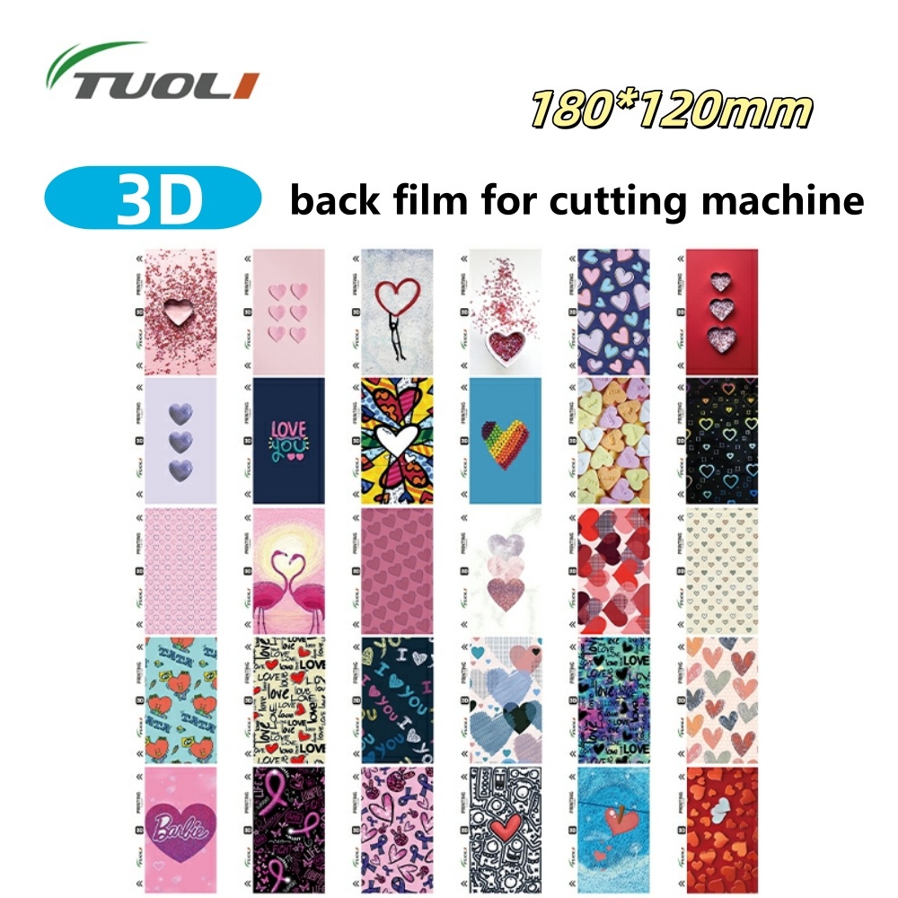 TUOLI 3D Animal película protectora trasera pegatina de teléfono cubierta de hoja para teléfono inteligente piel TL168 TL568 TL518 TL168Plus máquina cortadora: Blanco / 94 unids
